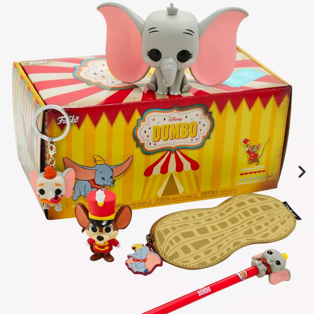 Funko POP Disney Treasures Mystery Dumbo Box Hot Topic Exclusive  POP, Zip Pouch